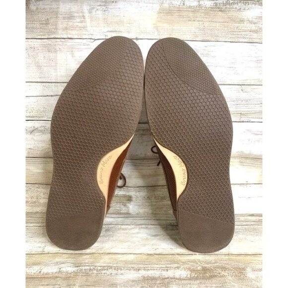 Men's Bruno Marc Brown Leather Lace-Up Dress Shoes Size 10.5 - Picture 8 of 9